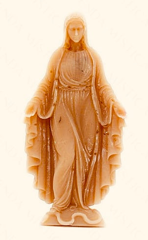 Kit rituel de la Vierge Marie avec bougie figurine et prière