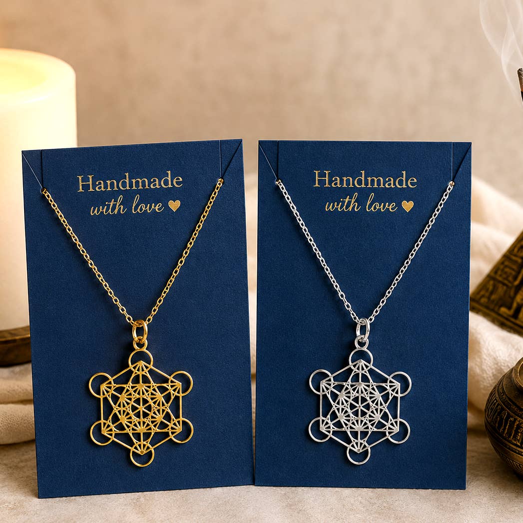 Collier de Métatron – Géométrie sacrée en acier inoxydable